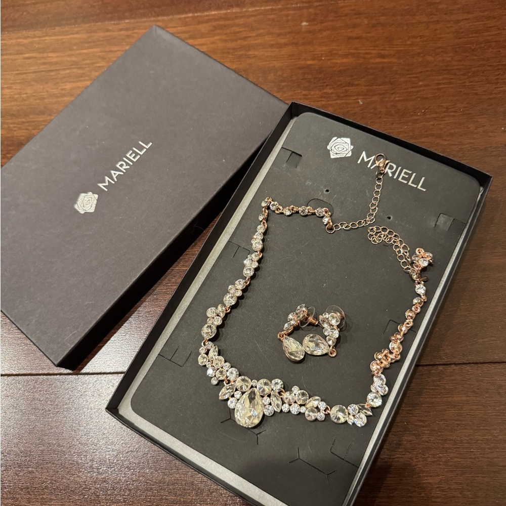 MARIELL Vintage Crystal Jewelry Set